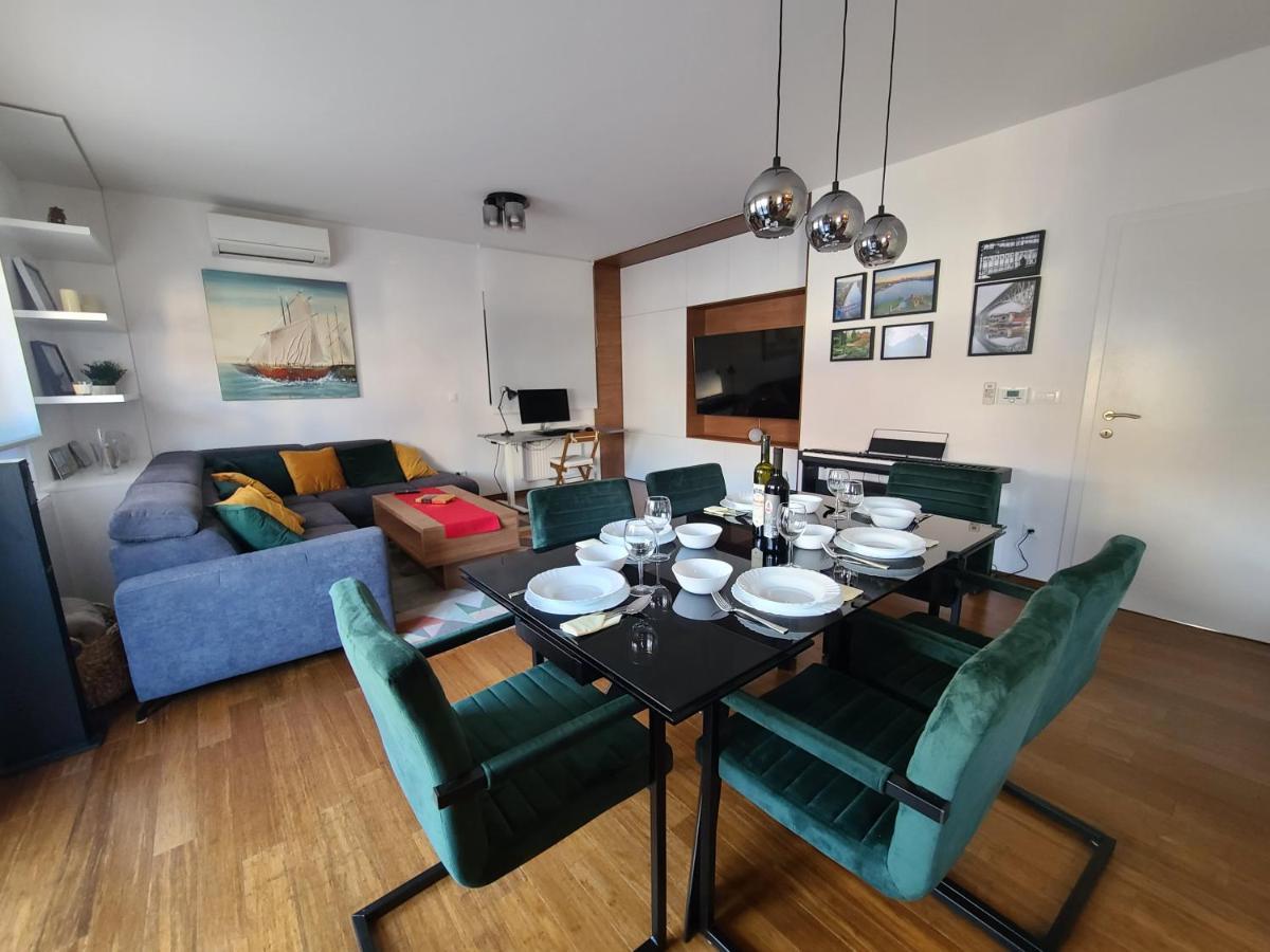 Modern 4-Star Luxury Apt - Wfh Ready, Free Parking Zagreb Exterior photo
